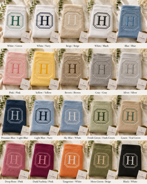Royal Monogram Hand Towel