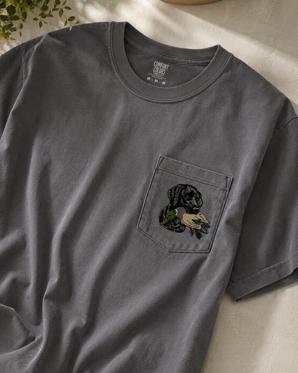 Classic Retrieve Pocket Tee- Black Dog